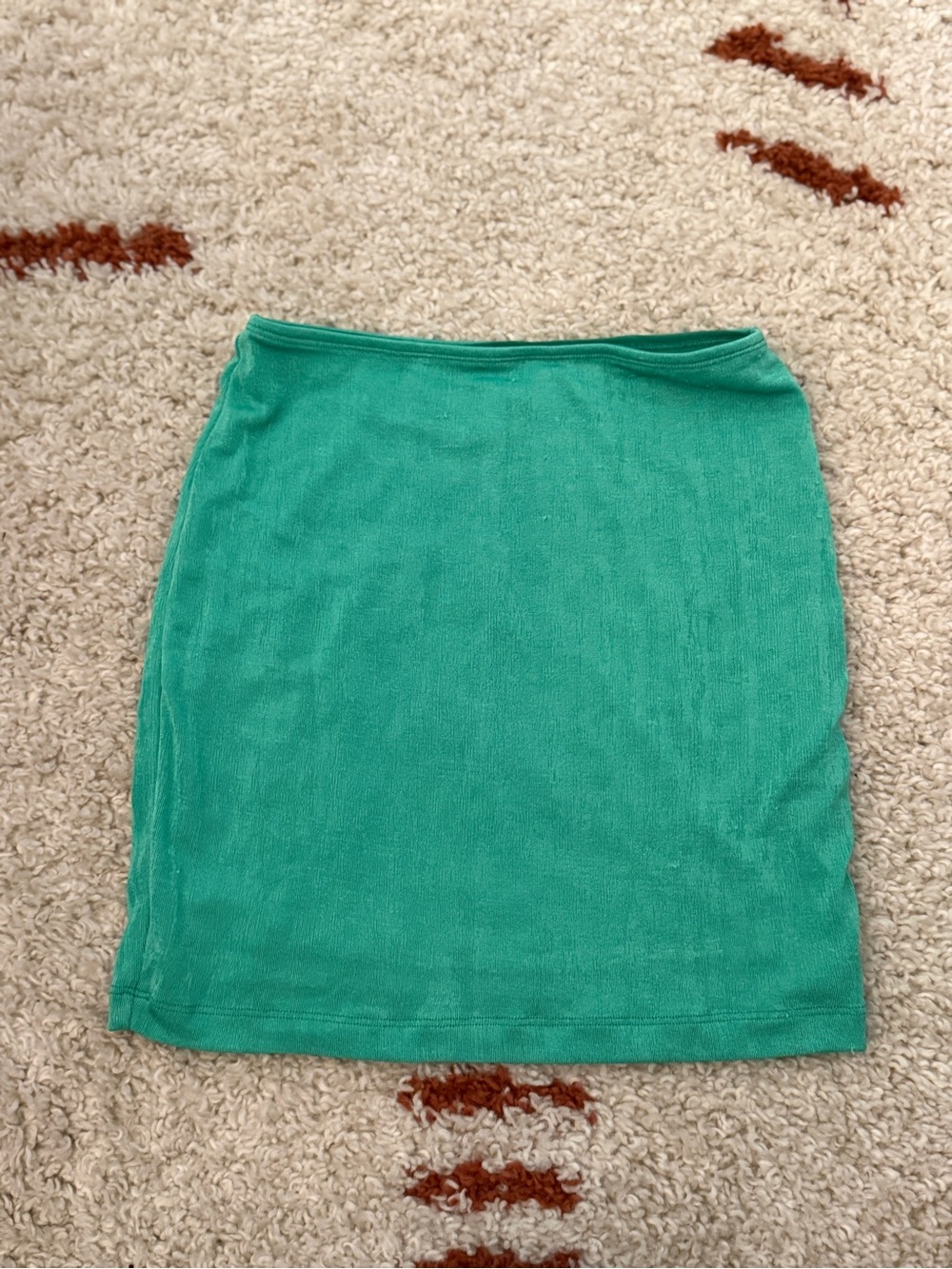 Princess Polly Bright Green Stretch Knit Mini Skirt